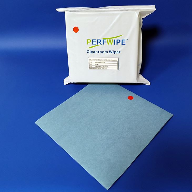 blue nonwoven cleanroom wipes sn512 1