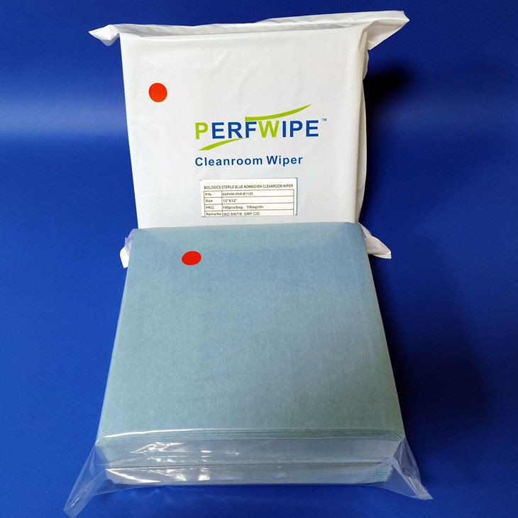 מגבונים לא ארוגים כחולים סטריליים לחדר נקי